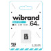 Карта пам`яті microSDXC, 64Gb, Wibrand, Class10 UHS-I U1, без адаптера (WICDXU1/ 64GB)
