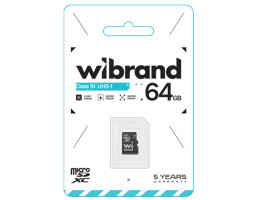 Карта пам`яті microSDXC, 64Gb, Wibrand, Class10 UHS-I U1, без адаптера (WICDXU1/ 64GB)-foto2