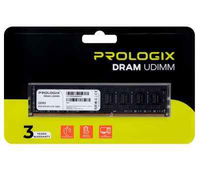 DDR3 8Gb, 1600 MHz, ProLogix, 11-11-11-28, 1.5V (PRO8GB1600D3) DDR3 8Gb, 1600 MHz, ProLogix, 11-11-11-28, 1.5V (PRO8GB1600D3)