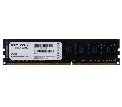 DDR3 8Gb, 1600 MHz, ProLogix, 11-11-11-28, 1.5V (PRO8GB1600D3) DDR3 8Gb, 1600 MHz, ProLogix, 11-11-11-28, 1.5V (PRO8GB1600D3)