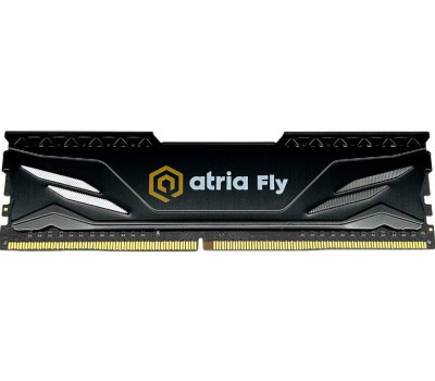 DDR4 8Gb, 3200 MHz, Atria Fly, Black, 18-22-22-42, 1.35V, з радіатором (UAT43200CL18B/ 8)
