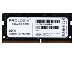 SO-DIMM DDR4 16Gb, 2666 MHz, ProLogix, 1.2V, CL19 (PRO16GB2666D4S) SO-DIMM DDR4 16Gb, 2666 MHz, ProLogix, 1.2V, CL19 (PRO16GB2666D4S)