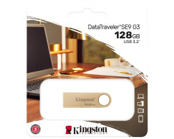 USB Flash Drive 128Gb Kingston DataTraveler SE9 G3, Gold, USB 3.2 Gen 1 (DTSE9G3/ 128GB)-foto3