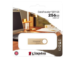 Флеш накопичувач USB 256Gb Kingston DataTraveler SE9 G3, Gold, USB 3.2 Gen 1, до 220/ 100 МБ/ с (DTSE9-foto2