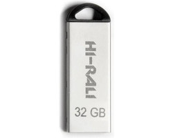 Флеш накопичувач USB 32Gb Hi-Rali Fit, Silver, USB 2.0 (HI-32GBFITSL)