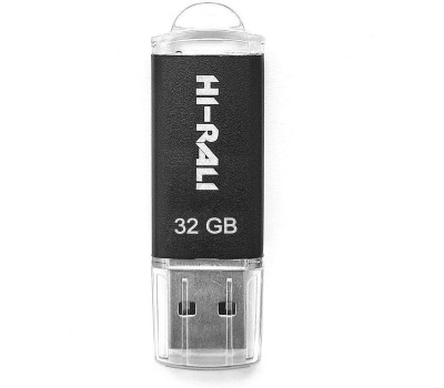 Флеш накопичувач USB 32Gb Hi-Rali Rocket, Black, USB 2.0 (HI-32GBVCBK)