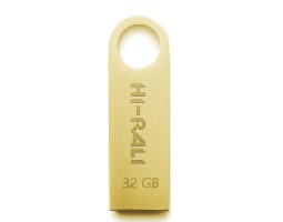 Флеш накопичувач USB 32Gb Hi-Rali Shuttle, Gold, USB 2.0 (HI-32GBSHGD) Флеш накопичувач USB 32Gb Hi-Rali Shuttle, Gold, USB 2.0 (HI-32GBSHGD)