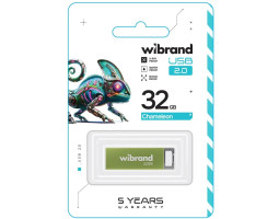 Флеш накопичувач USB 32Gb Wibrand Chameleon, Light Green, USB 2.0 (WI2.0/ CH32U6LG)-foto2