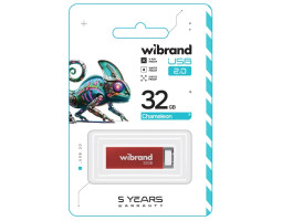 Флеш накопичувач USB 32Gb Wibrand Chameleon, Red, USB 2.0 (WI2.0/ CH32U6R)-foto2