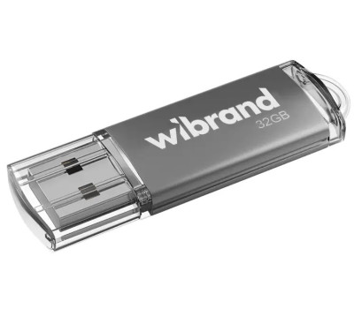 Флеш накопичувач USB 32Gb Wibrand Cougar, Silver, USB 2.0 (WI2.0/ CU32P1S)
