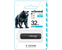 Флеш накопичувач USB 32Gb Wibrand Grizzly, Black, USB 2.0 (WI2.0/ GR32P3B)-foto2