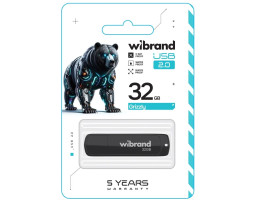 Флеш накопичувач USB 32Gb Wibrand Grizzly, Black, USB 2.0 (WI2.0/ GR32P3B)-foto2