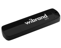 Флеш накопичувач USB 32Gb Wibrand Grizzly, Black, USB 2.0 (WI2.0/ GR32P3B)
