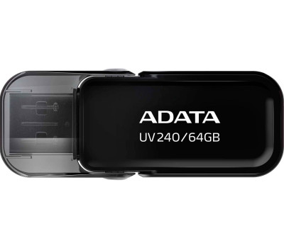 Флеш накопичувач USB 64Gb ADATA UV240, Black, USB 2.0 (AUV240-64G-RBK) Флеш накопичувач USB 64Gb ADATA UV240, Black, USB 2.0 (AUV240-64G-RBK)