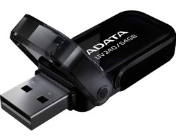 Флеш накопичувач USB 64Gb ADATA UV240, Black, USB 2.0 (AUV240-64G-RBK)