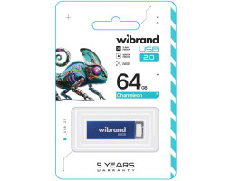 Флеш накопичувач USB 64Gb Wibrand Chameleon, Blue, USB 2.0 (WI2.0/ CH64U6U)-foto2