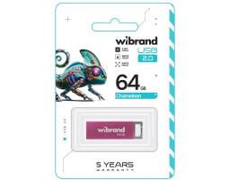 Флеш накопичувач USB 64Gb Wibrand Chameleon, Pink, USB 2.0 (WI2.0/ CH64U6P)-foto2