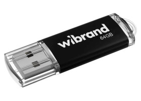 Флеш накопичувач USB 64Gb Wibrand Cougar, Black, USB 2.0 (WI2.0/ CU64P1B)