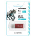Флеш накопичувач USB 64Gb Wibrand Cougar, Red, USB 2.0 (WI2.0/ CU64P1R)