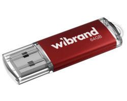 Флеш накопичувач USB 64Gb Wibrand Cougar, Red, USB 2.0 (WI2.0/ CU64P1R)