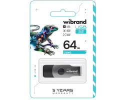 USB 3.2 Flash Drive 64Gb Wibrand Lizard, Black (WI3.2/ LI64P9B)-foto3