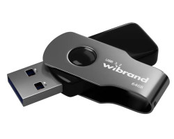 USB 3.2 Flash Drive 64Gb Wibrand Lizard, Black (WI3.2/ LI64P9B)