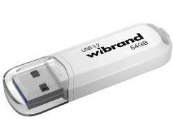 Флеш накопичувач USB 64Gb Wibrand Marten, White, USB 3.2 Gen 1 (WI3.2/ MA64P10W)