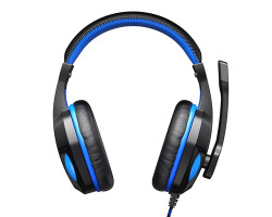 Навушники Havit HV-H763d Black/ Blue, mini jack 3,5 mm x 2, 16 Ом, кабель 1.8 м (6939119048495)-foto2