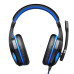 Навушники Havit HV-H763d Black/ Blue, mini jack 3,5 mm x 2, 16 Ом, кабель 1.8 м (6939119048495)