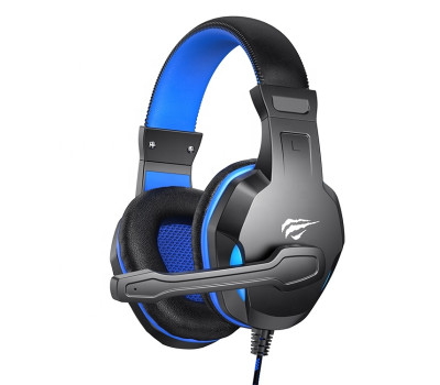 Навушники Havit HV-H763d Black/ Blue, mini jack 3,5 mm x 2, 16 Ом, кабель 1.8 м (6939119048495) Навушники Havit HV-H763d Black/ Blue, mini jack 3,5 mm x 2, 16 Ом, кабель 1.8 м (6939119048495)