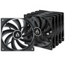 Вентилятор 120 мм, Arctic F12, Black, 5 шт, 120х120х25 мм, 1350 об/ хв, 3-pin, (ACFAN00248A)