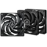 Вентилятор 120 мм, Arctic P12 Slim PWM PST, Black, 3 шт, 120х120х15 мм, PWM, (ACFAN00275A)