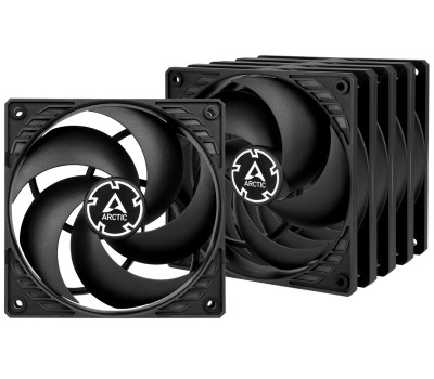 Вентилятор 120 мм, Arctic P12, Black, 5 шт, 120х120х25 мм, 1800 об/ хв, 3-pin, (ACFAN00135A)