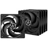 Вентилятор 120 мм, Arctic P12, Black, 5 шт, 120х120х25 мм, 1800 об/ хв, 3-pin, (ACFAN00135A)