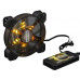 Вентилятор 120 мм, Frime набір RGB-вентиляторів + Fun hub + ДК Frime Iris Flicker KIT, 1200 ±10% об/ 