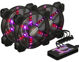 Вентилятор 120 мм, Frime набір RGB-вентиляторів + Fun hub + ДК Frime Iris Flicker KIT, 1200 ±10% об/ 