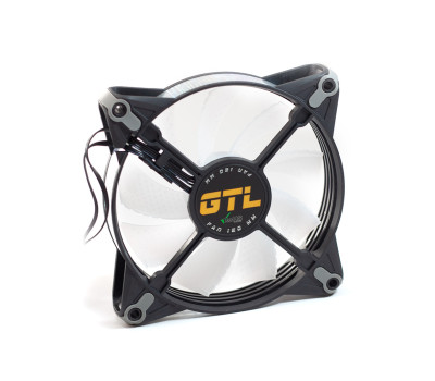 Вентилятор 120 мм, GTL Multicolor B1, Black/ White, 120x120x25 мм, (GTL-120LMCB1P ARGB)