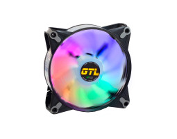 Вентилятор 120 мм, GTL Multicolor B1, Black/ White, 120x120x25 мм, (GTL-120LMCB1P ARGB)