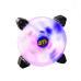 Вентилятор 120 мм, GTL Multicolor B3, White/ Black, 120x120x25 мм, (GTL-120LMCB3P ARGB) Вентилятор 120 мм, GTL Multicolor B3, White/ Black, 120x120x25 мм, (GTL-120LMCB3P ARGB)