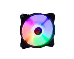 Вентилятор 120 мм, GTL Multicolor F1, Black, 120x120x25 мм, LED підсвічування, (GTL-120LMCF1)