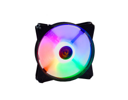 Вентилятор 120 мм, GTL Multicolor F1, Black, 120x120x25 мм, LED підсвічування, (GTL-120LMCF1)