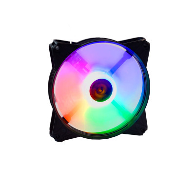 Вентилятор 120 мм, GTL Multicolor F1, Black, 120x120x25 мм, LED підсвічування, (GTL-120LMCF1) Вентилятор 120 мм, GTL Multicolor F1, Black, 120x120x25 мм, LED підсвічування, (GTL-120LMCF1)