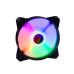 Вентилятор 120 мм, GTL Multicolor F1, Black, 120x120x25 мм, LED підсвічування, (GTL-120LMCF1) Вентилятор 120 мм, GTL Multicolor F1, Black, 120x120x25 мм, LED підсвічування, (GTL-120LMCF1)