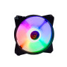 Вентилятор 120 мм, GTL Multicolor F1, Black, 120x120x25 мм, LED підсвічування, (GTL-120LMCF1)