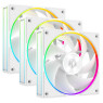 Вентилятор 120 мм, ID-Cooling AF-127-ARGB-W TRIO, White, 3 шт, 120x120x27 мм