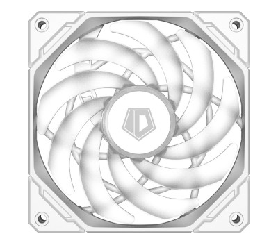Вентилятор 120 мм, ID-Cooling NO-12015-XT ARGB SNOW, White, 120x120x15 мм