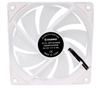 Вентилятор 120 мм, Xilence Performance A+ ARGB, White, 120x120x25 мм, PWM, (XF064 / XPF120.W.ARGB) Вентилятор 120 мм, Xilence Performance A+ ARGB, White, 120x120x25 мм, PWM, (XF064 / XPF120.W.ARGB)