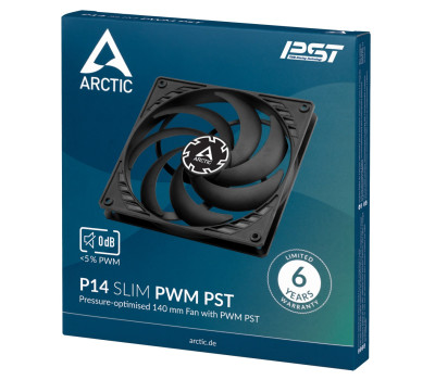 Вентилятор 140 мм, Arctic P14 Slim PWM PST, Black, 140х140х16 мм, PWM, (ACFAN00268A) Вентилятор 140 мм, Arctic P14 Slim PWM PST, Black, 140х140х16 мм, PWM, (ACFAN00268A)