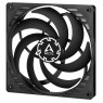 Вентилятор 140 мм, Arctic P14 Slim PWM PST, Black, 140х140х16 мм, PWM, (ACFAN00268A)