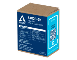 Вентилятор 40 мм, Arctic S4028-6K, Black, 40х40х28 мм, PWM, 250-6000 об/ хв, 4-pin (ACFAN00185A)-foto2
